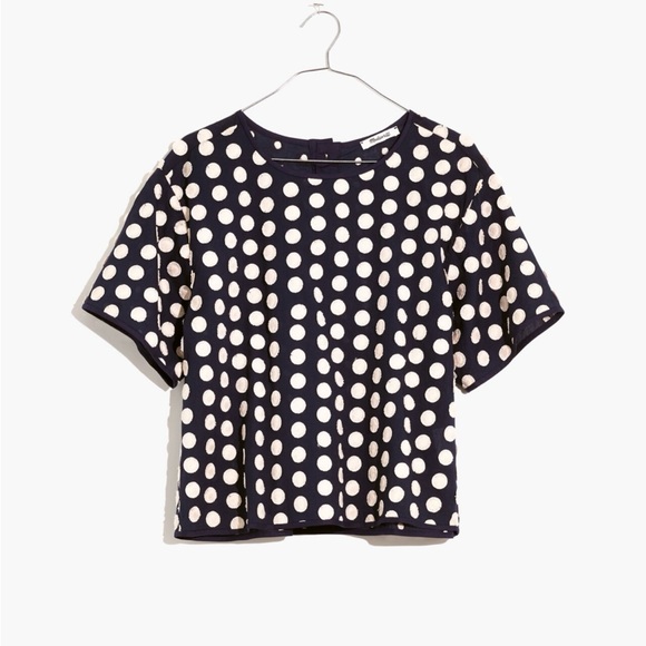 Madewell Tops - Madewell Textured Dot Top